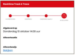 Track & Trace Terugroepactie