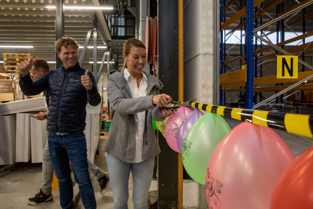 Oplevering magazijn overdracht uitbreiding